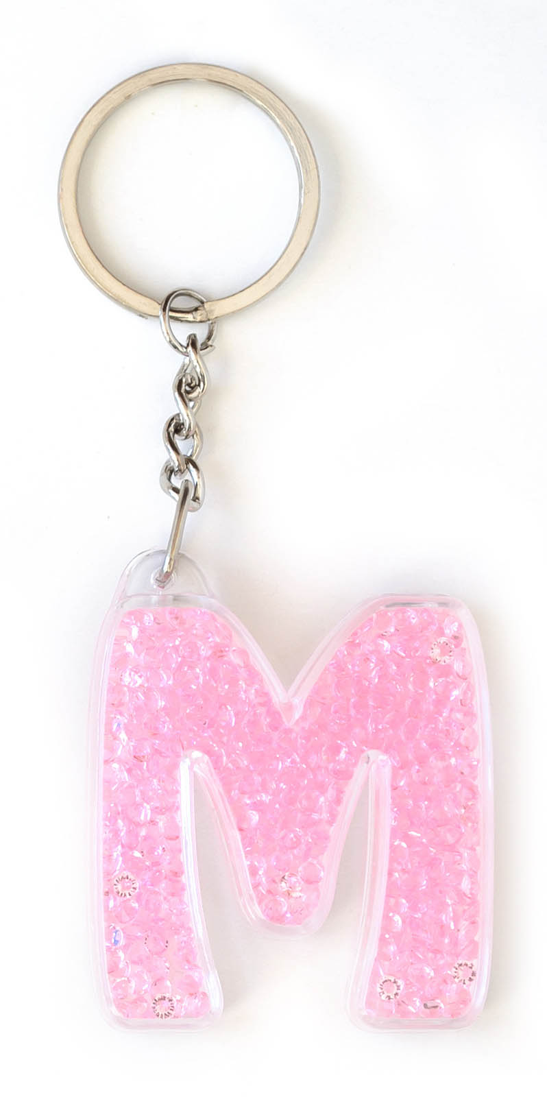 Keychain "YES Weekend" /554271/ letter "M" Pink (1/50/200)