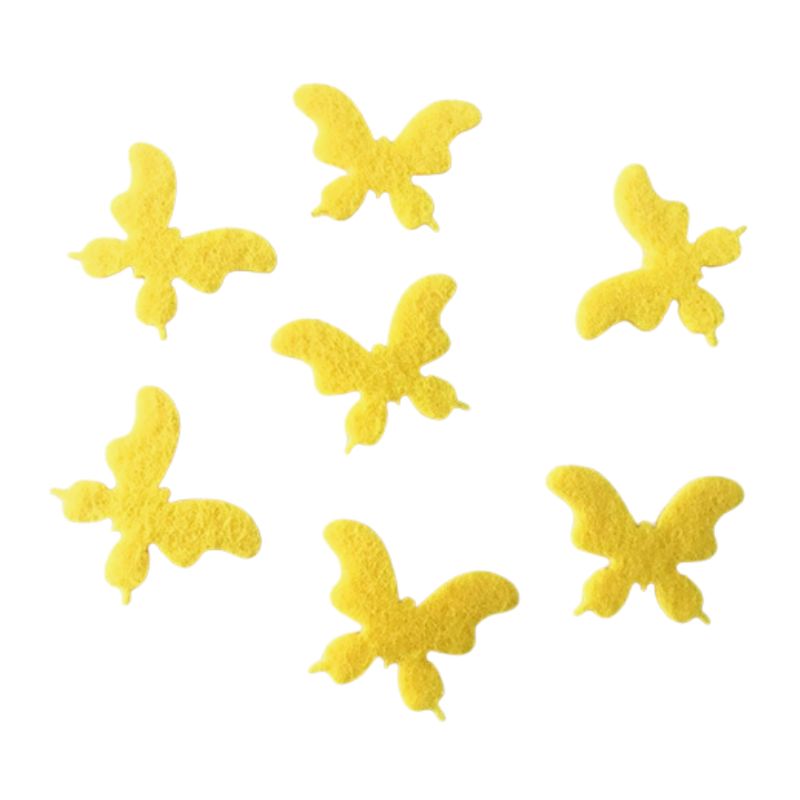 Blank "Diamond pens" /120647/ "Butterfly" 3.5 cm, 50 pcs in a pack, yellow