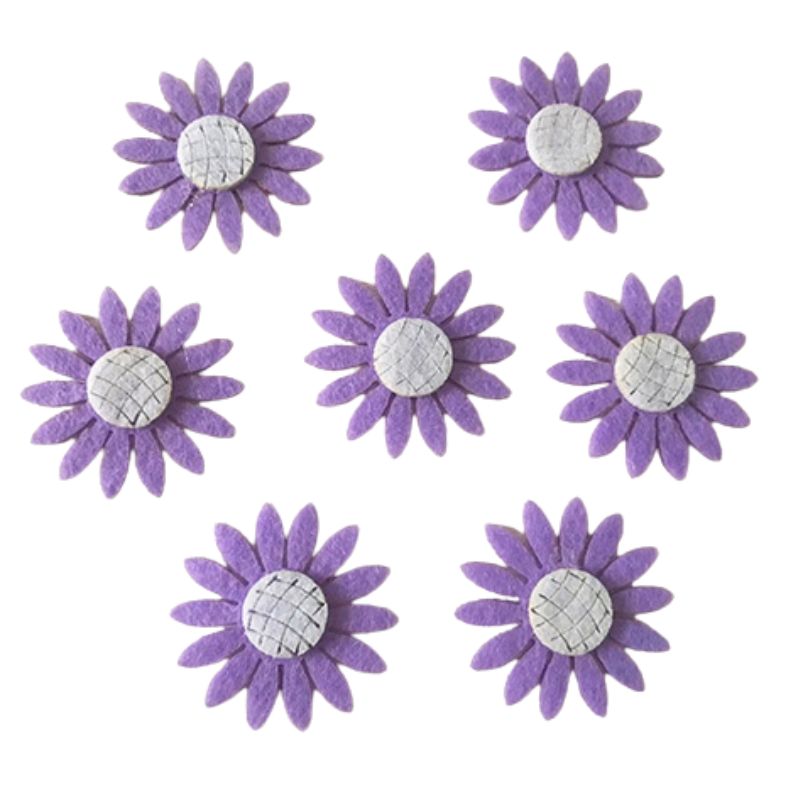 Blank "Diamond handles" /120655/ "Chamomile" 4 cm, 50 pcs in a pack, lilac