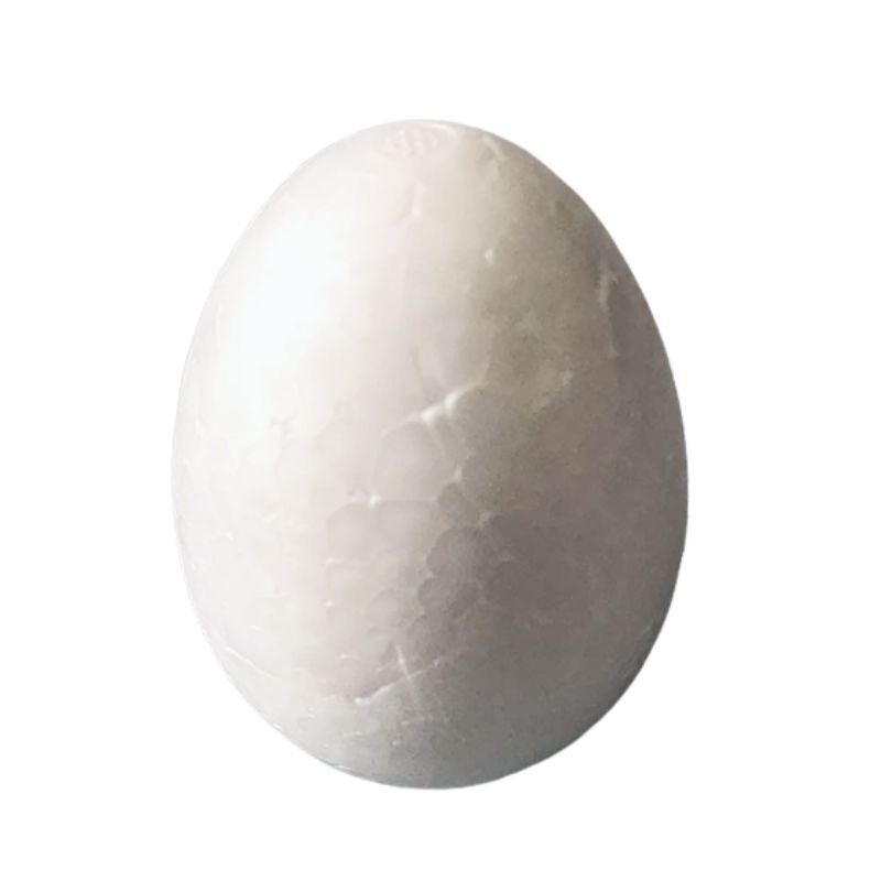Styrofoam blank "Diamond handles" /220096/ "Egg" 6 cm, 20 pcs. in a package