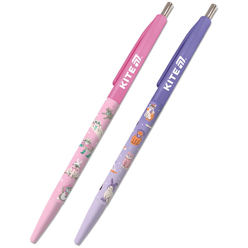 Ballpoint pen "Kite" /K25-361-1/ Fashion Cat, blue (40/1200)