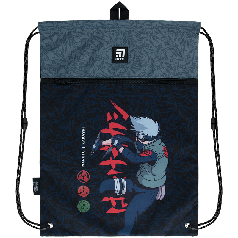 Shoe bag with pocket "Kite" /NR23-601L/ Education Naruto (64823) (1/25/100)