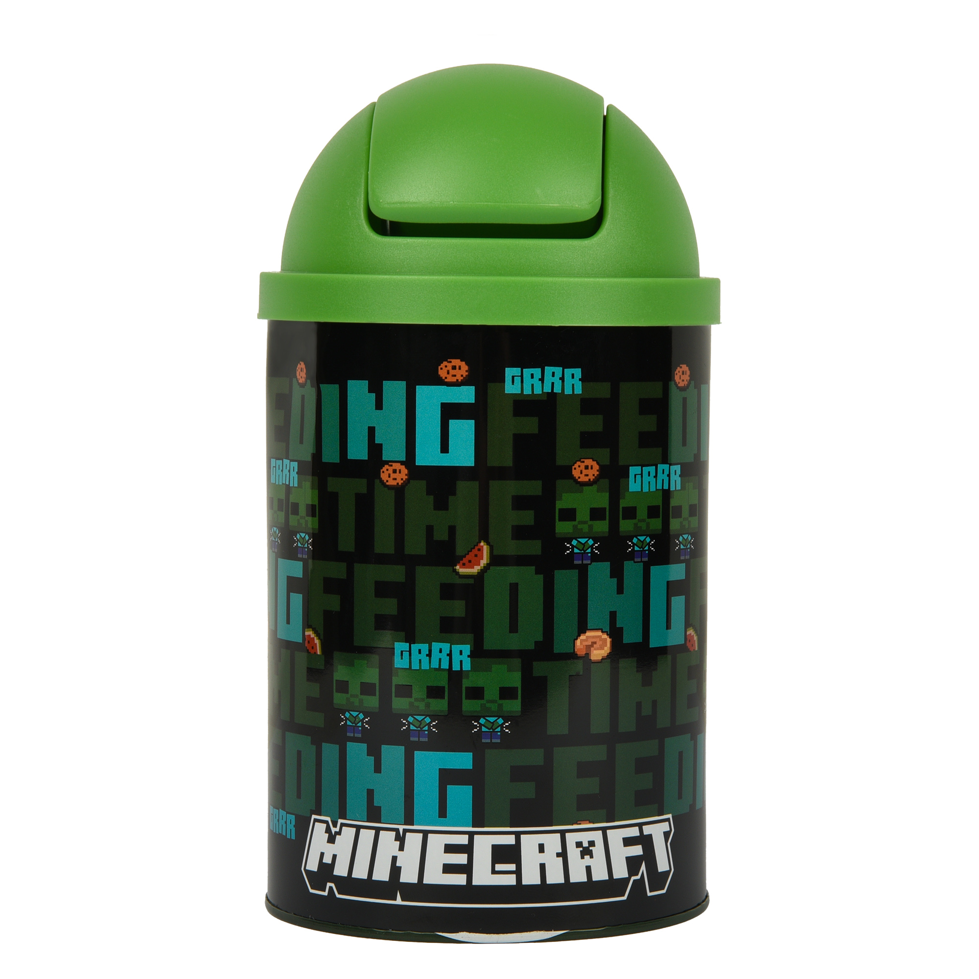 Настільний контейнер для сміття "YES" /708568/ “Minecraft Time feeding” металевий, 10*18см (1/12/72)