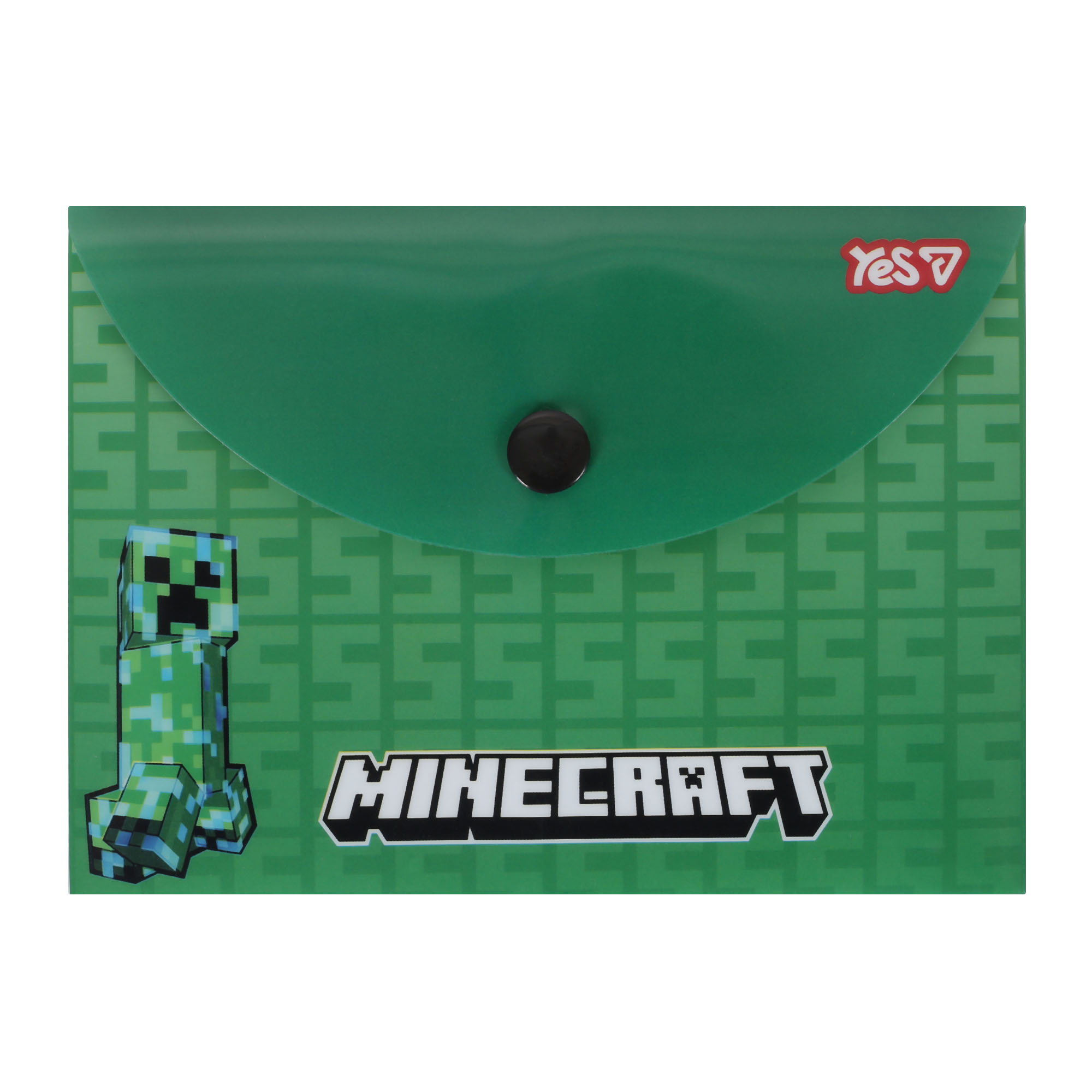 Папка-конверт на кнопці B7 "Yes" /492346/ "Minecraft Creeper" (10/200)
