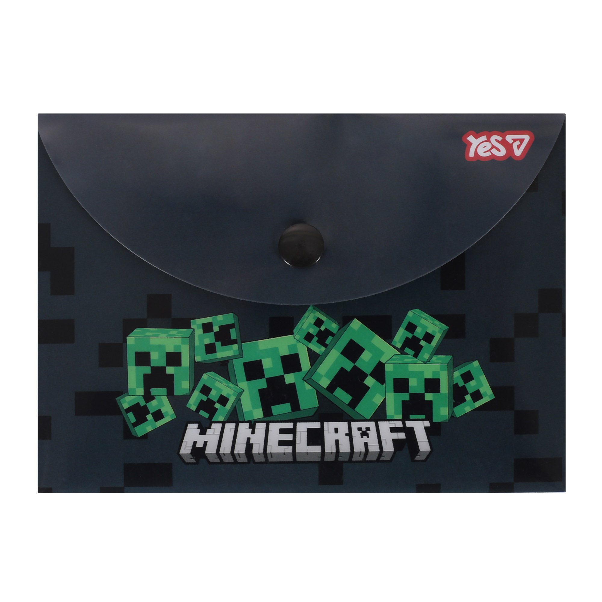 Папка-конверт на кнопці B7 "Yes" /492347/ "Minecraft Creepers" (10/200)