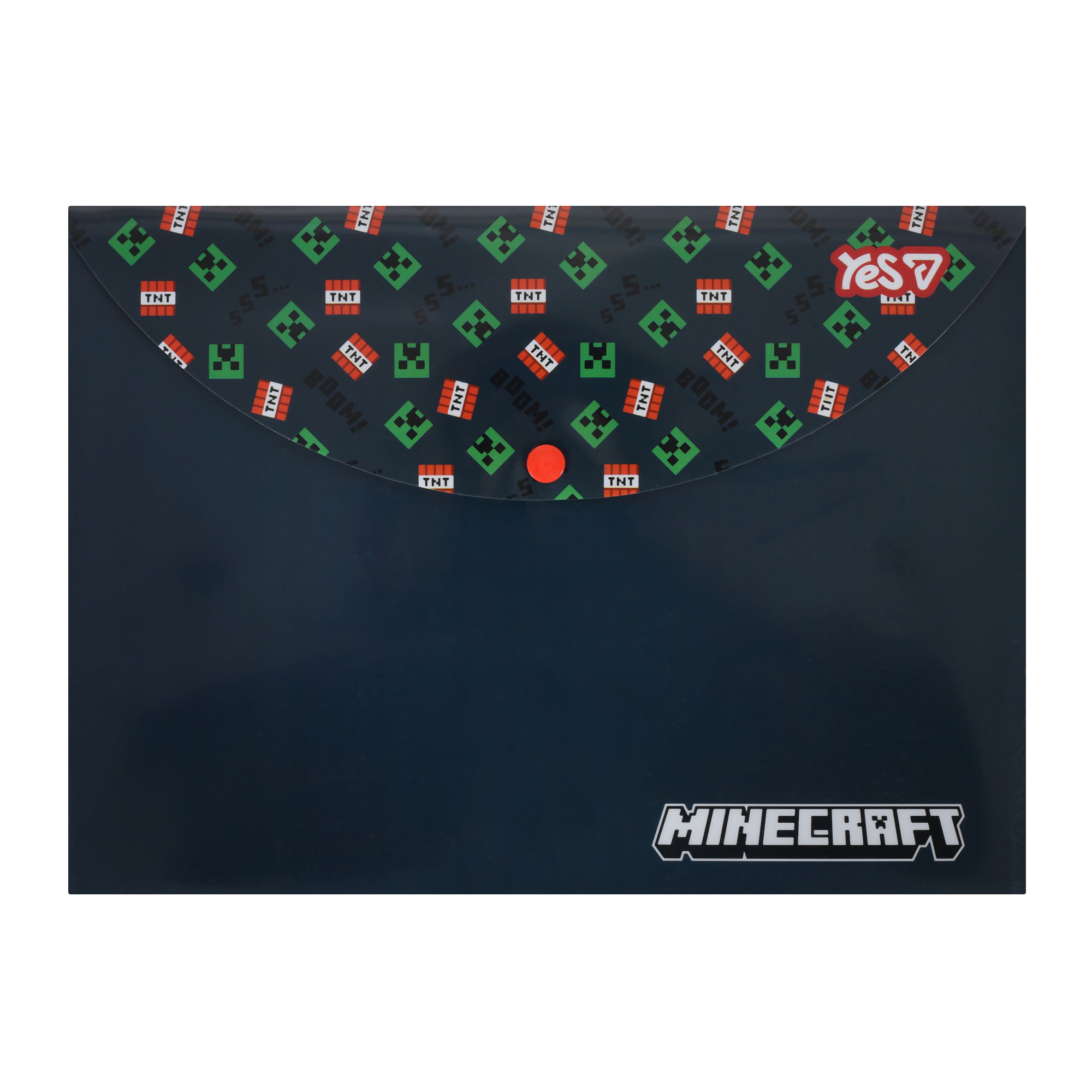 Папка-конверт на кнопці А4 "Yes" /492335/ "Minecraft TNT" (12/60)