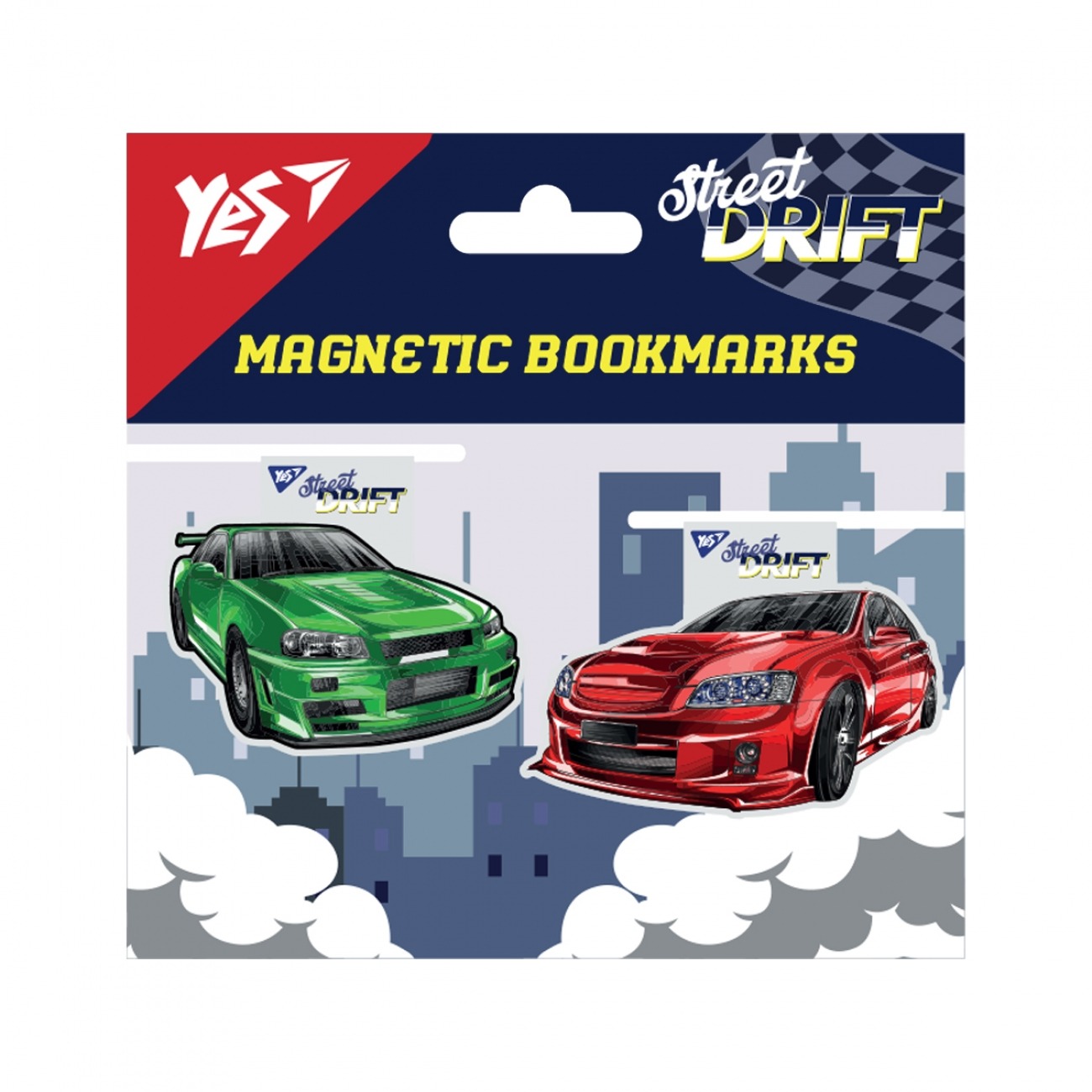 Закладки магнітні "YES" /708119/ "Cool Street drift", 2шт (1/10/500)