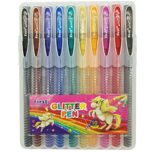 Set of gel pens "JO" /9838-10/ glitter "Unicorn" 10 pcs., blister (1/24)