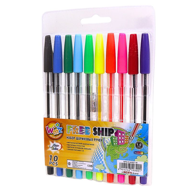 Set of ballpoint pens "BEIFA" /927-10/ 10 pcs. (1/12)