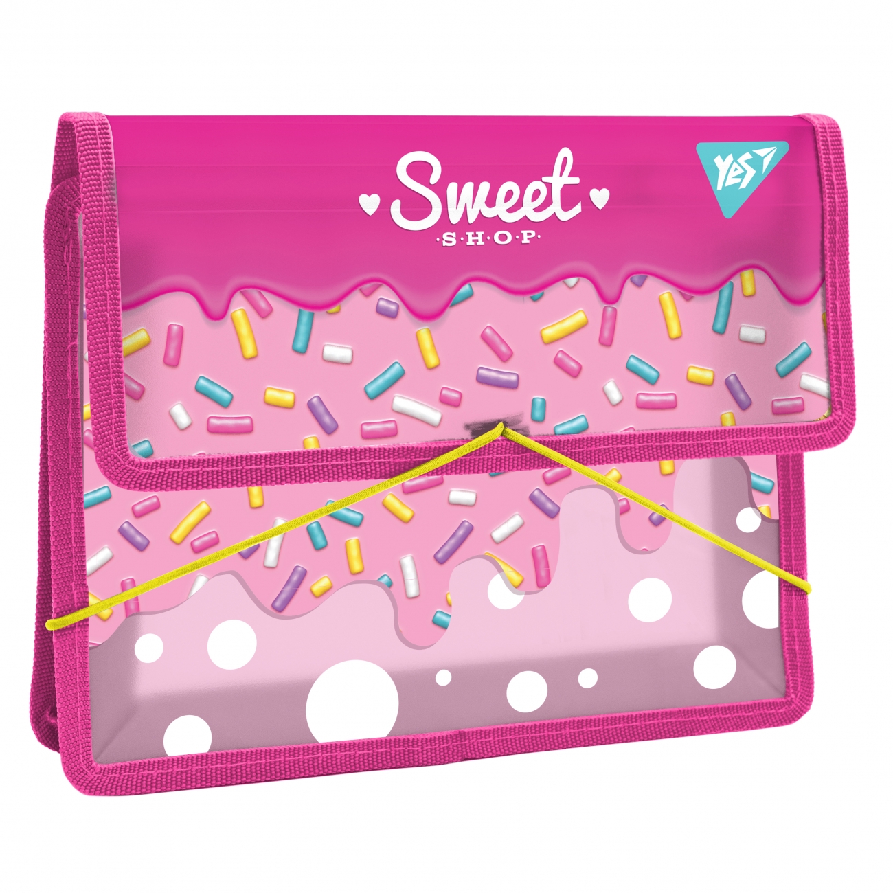 Folder for notebooks pl. on rubber band B5 "YES" /491993/ "Sweet Cream" (1/24)