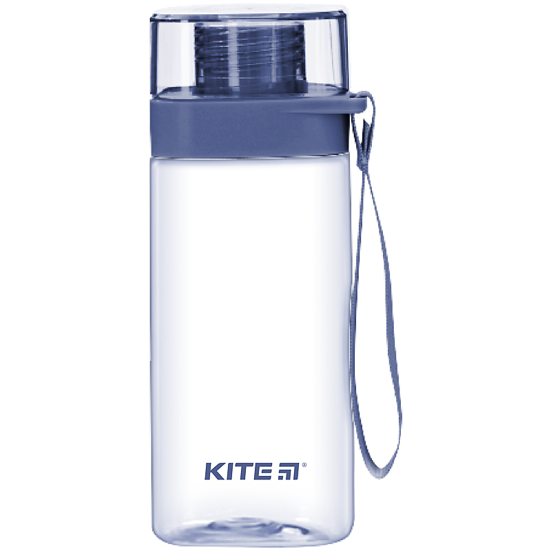 Water bottle "Kite" /K24-1209-1/ blue, square 550 ml (1/48)