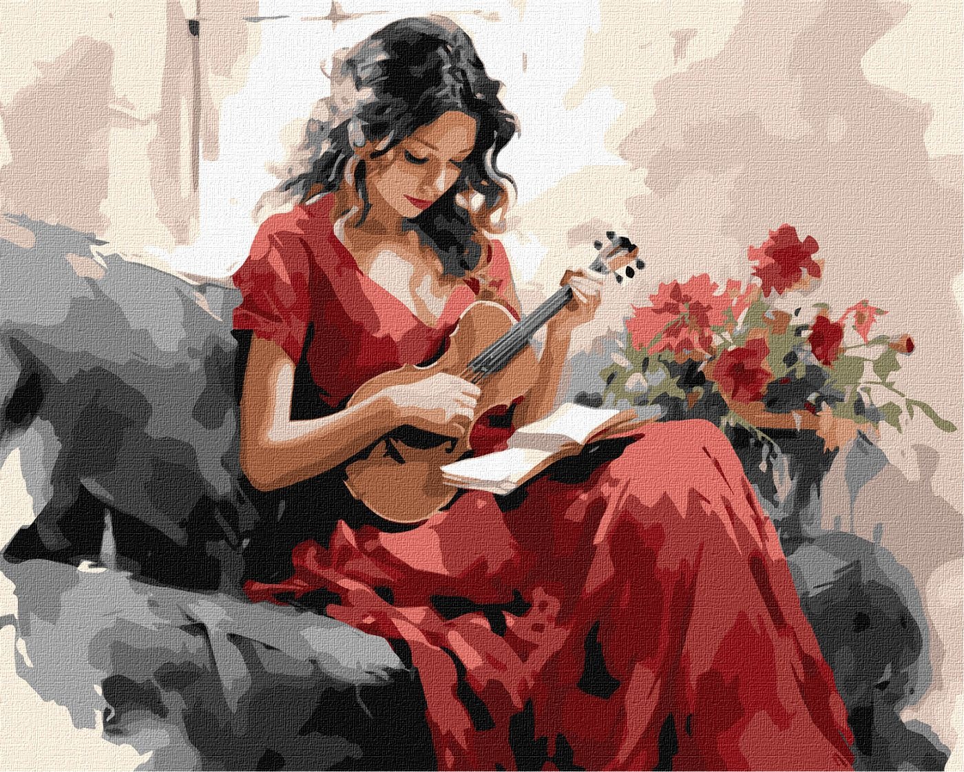 Painting by numbers "Ideyka" /KHO8366/ "Melodious grace" 40*50 cm
