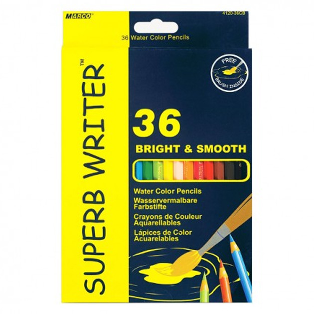 Colored watercolor pencils "Marco Superb writer" 36 col. /4120-36SV/ cardboard (4/80)