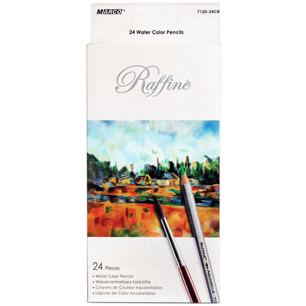 Colored watercolor pencils "Marco Raffine" 24 pcs. /7120-24SV/ cardboard (6/120)