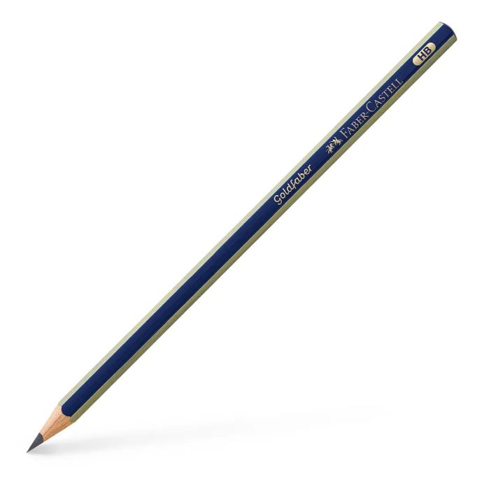 Олівець пр. "Faber-Castell" /1221/112500/ HB GOLDFABER синьо-золотий (12/72)