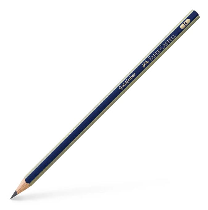 Pencil "Faber-Castell" /1221/112511/ Н GOLDFABER blue-gold (12/72)