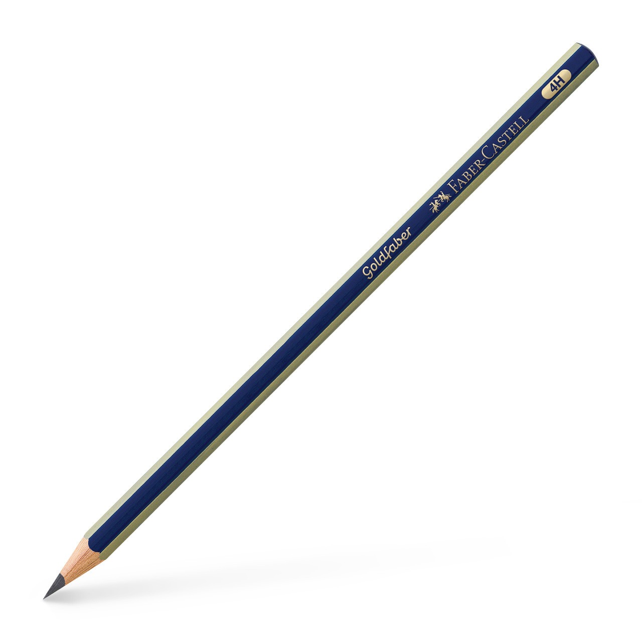 "Faber-Castell" pencil /1221/112514/ 4H GOLDFABER blue-gold (12/72)