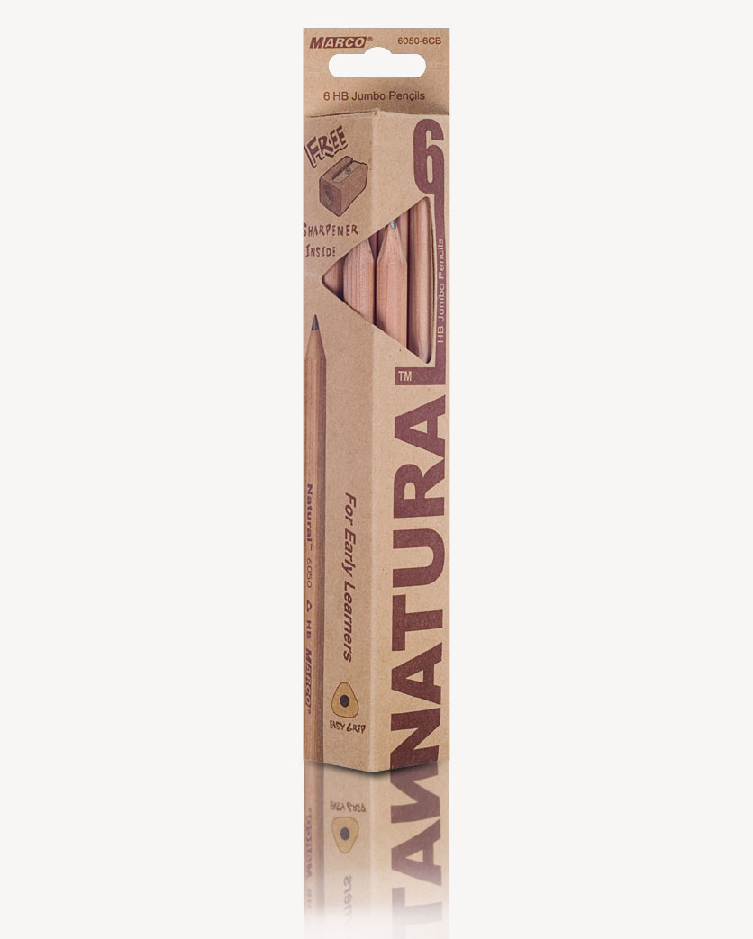 Pencil pr. 6050-6 CB "Natural JUMBO" HB in k/trick pack + pencil / (1/12)