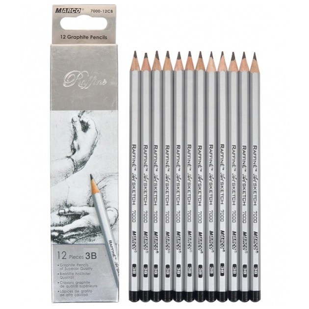 Pencil pr. 7000 "Raffine" 3B 12 pcs/pack (12/240)