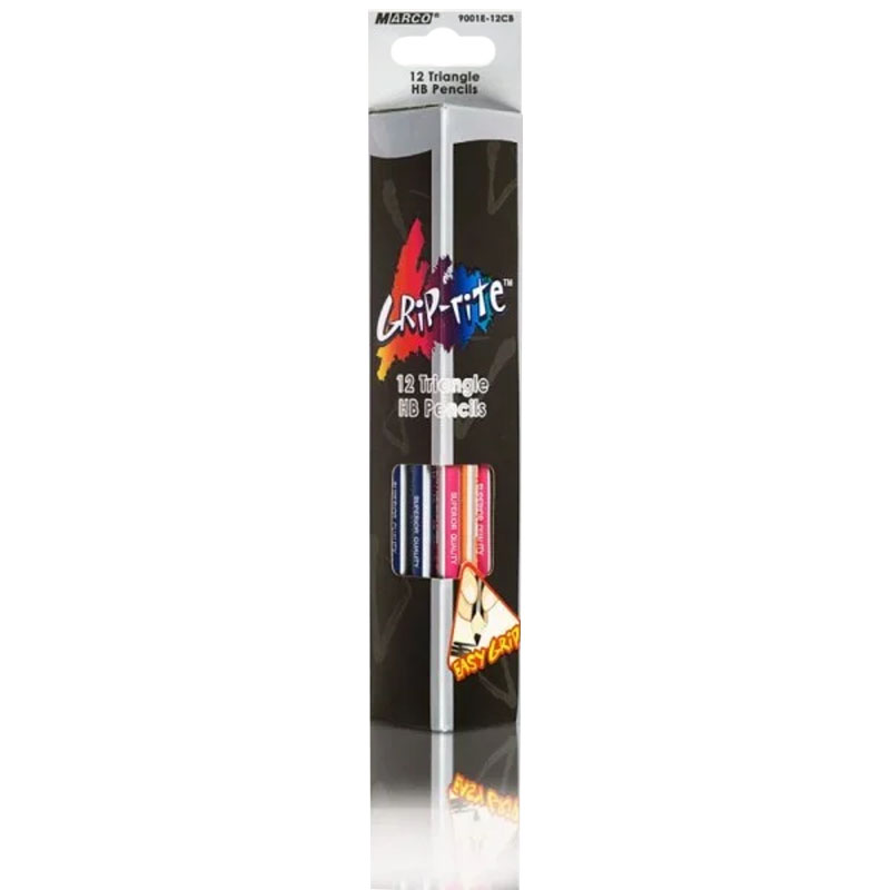 Pencil pr. 9001EM-12CB "Grip-rite" HB with fins. 12 pcs/pack (12/240)