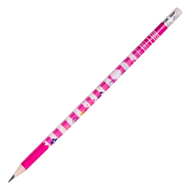 Simple pencil "ZiBi" /ZB.2300/ "FLOWERS" HB with eraser 100 pcs/tube (100/600)