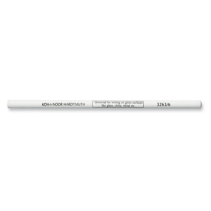 Олівець-стеклограф "Koh-i-Noor" 3263/6 білий (6)