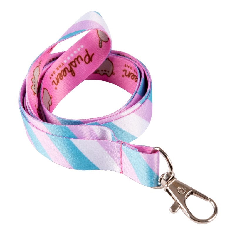 "YES" badge lanyard /940334/ with Yes "Pusheen" carabiner