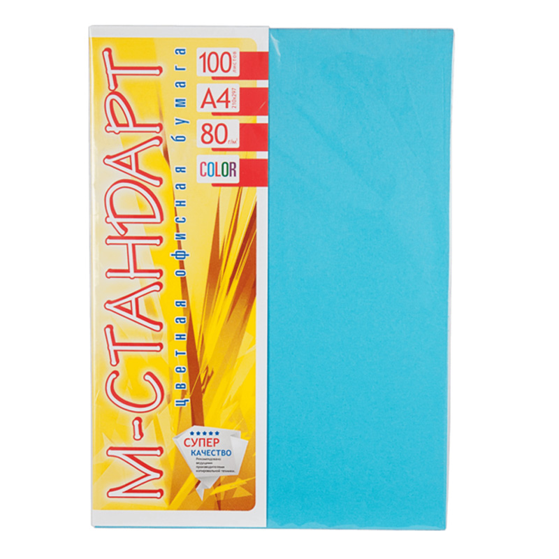 Color paper "M-Standard" A4 int. (80g) Blue /220-AB48/ (100 sheets)