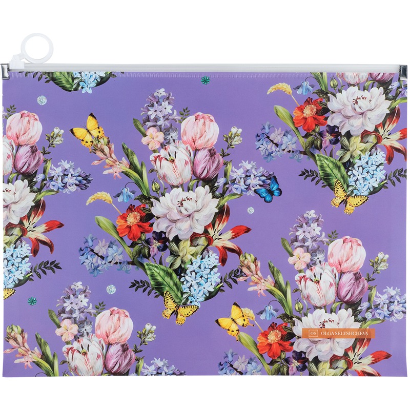 Folder with zip-lock slider, A4+ "Axent" /1497-35-A/ Olga Selyshcheva Secret (1/12/240)