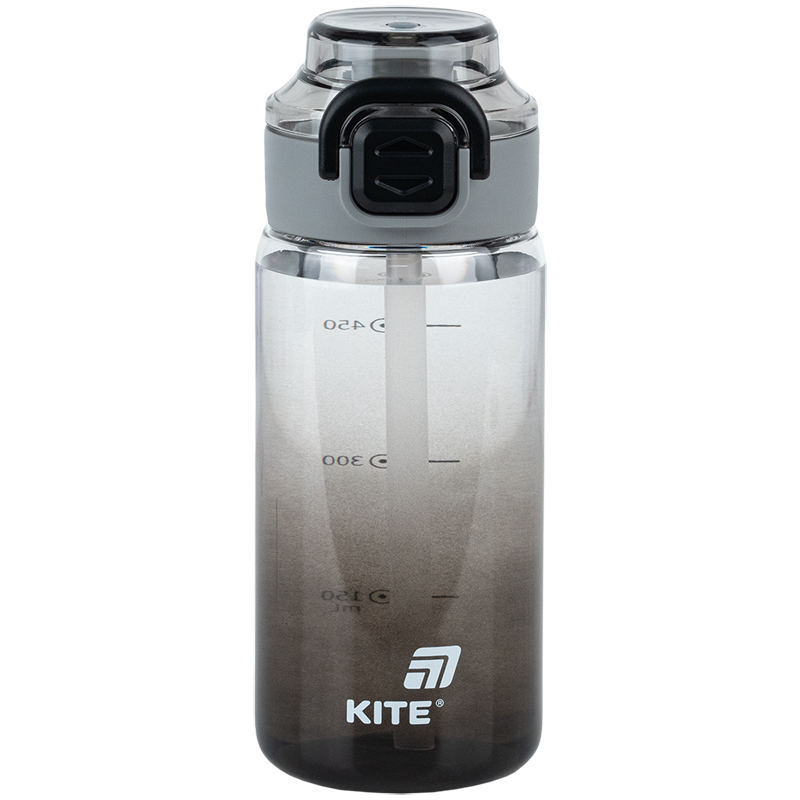 Water bottle "Kite" /K25-1212-1/ 600 ml, black (1/12/72)