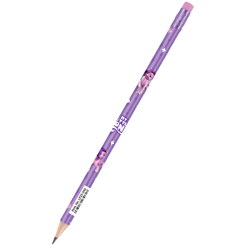 Pencil h/g "Kite" /LP25-046/ with eraser, three-sided My Little Pony (36/432)