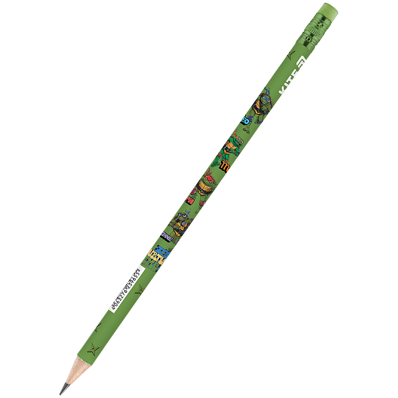 Pencil b/w "Kite" /NT25-046/ with eraser, three-sided TMNT Mutant Mayhem (2023 Movie) (36/432)