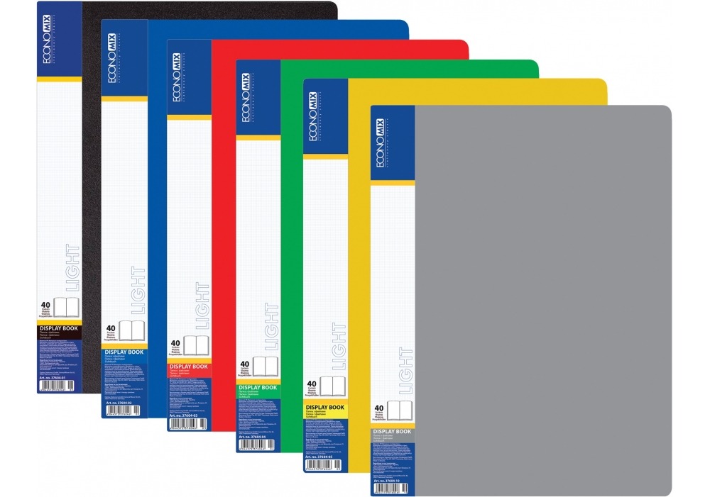 A4 folder with 40 files "Economix Light" /E37604/ mix (1/24)