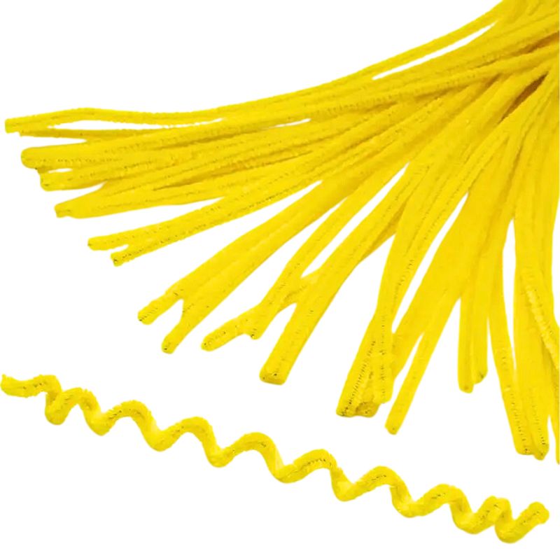 Chenille "Unison" /C30148-A-019/ 300 x 6mm, yellow, (100 pcs/pack)