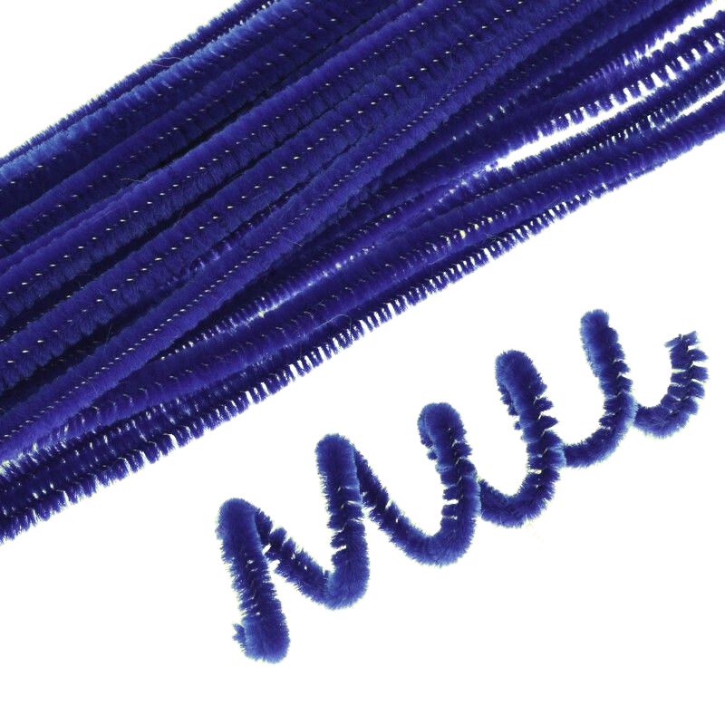 Chenille "Unison" /C30148-A-023/ 300 x 6mm, blue-violet, (100 pcs/pack)