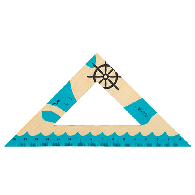 Triangle village 90/45/45 15cm "Atlas" /AS-0668/ "Morko" turquoise (1/12)