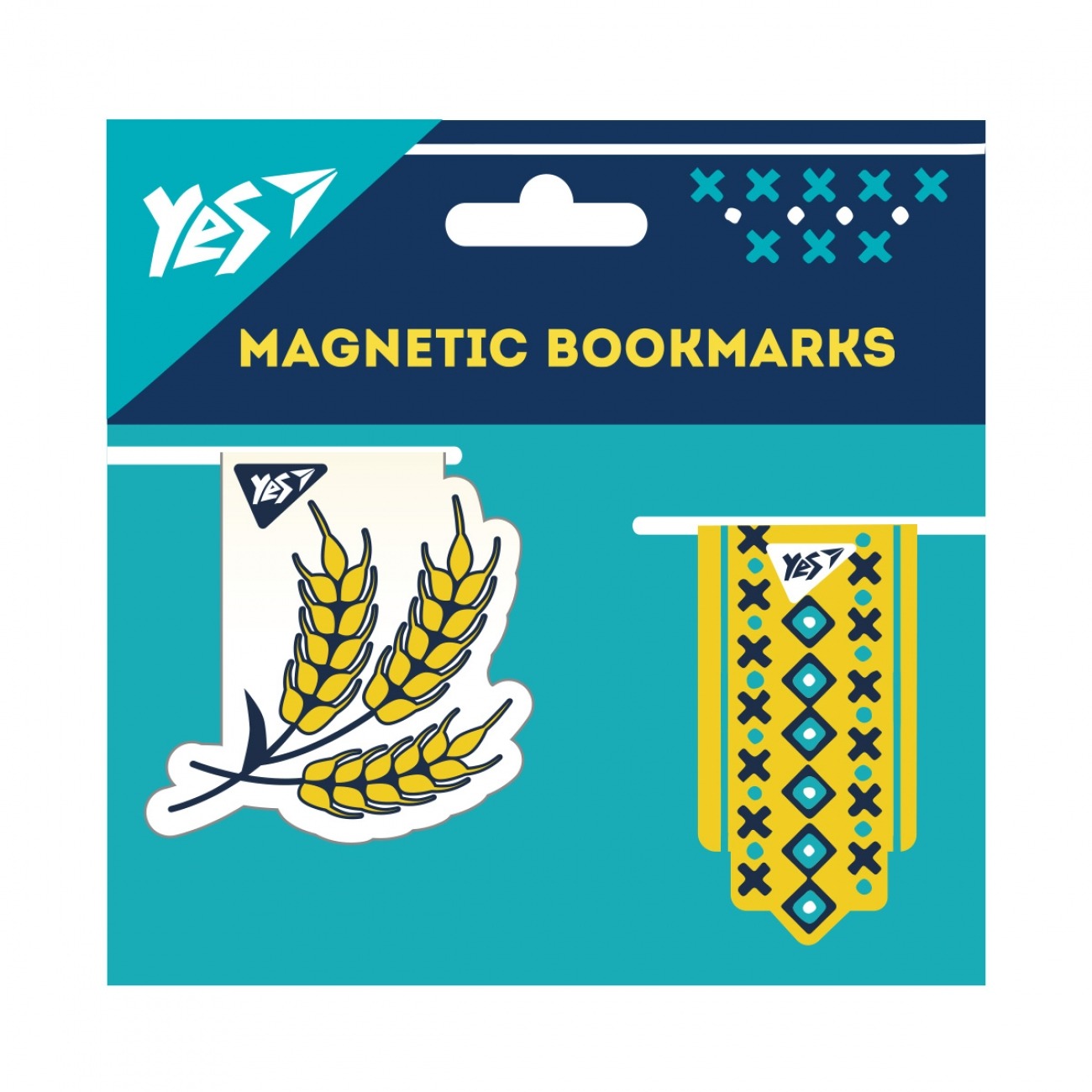 Закладки магнітні "YES" /708123/ "Ukraine", 2шт  (1/10/500)