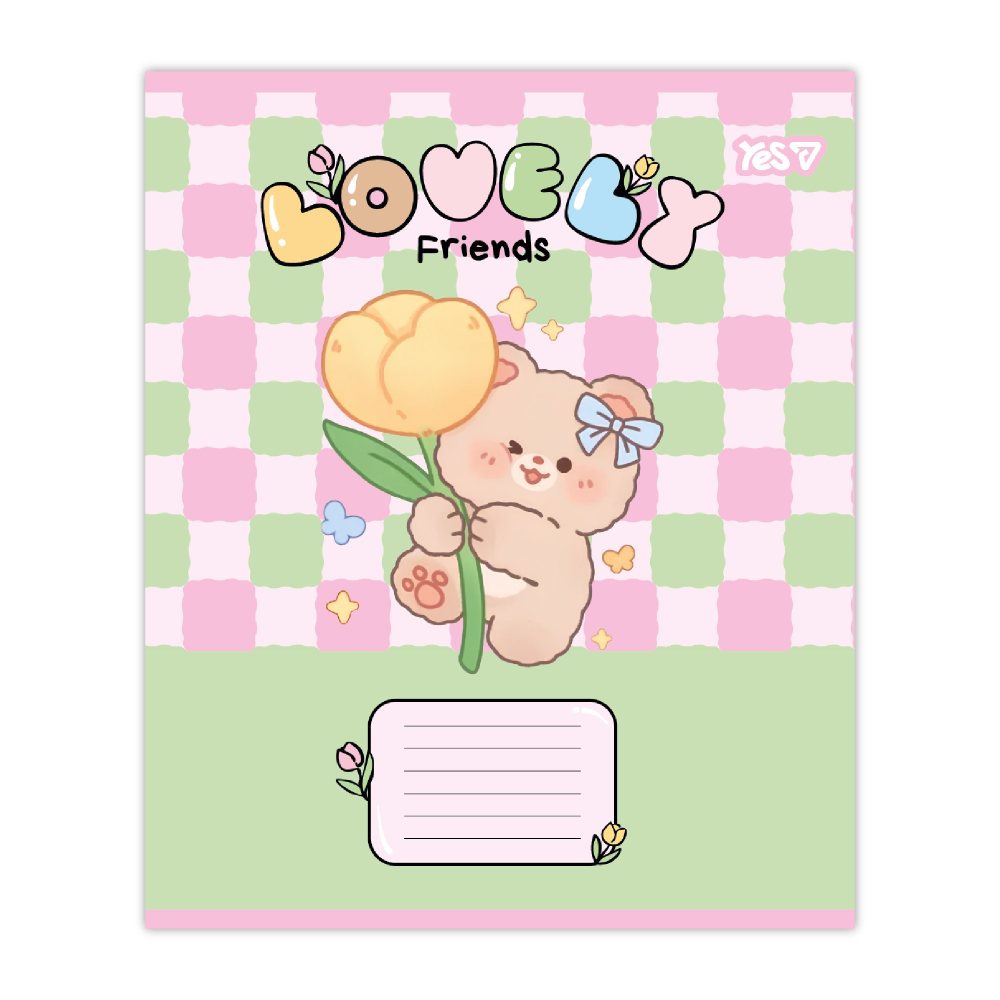 Зошит уч. "YES" 12арк.# /768642/ "Lovely Friends" (25/500)