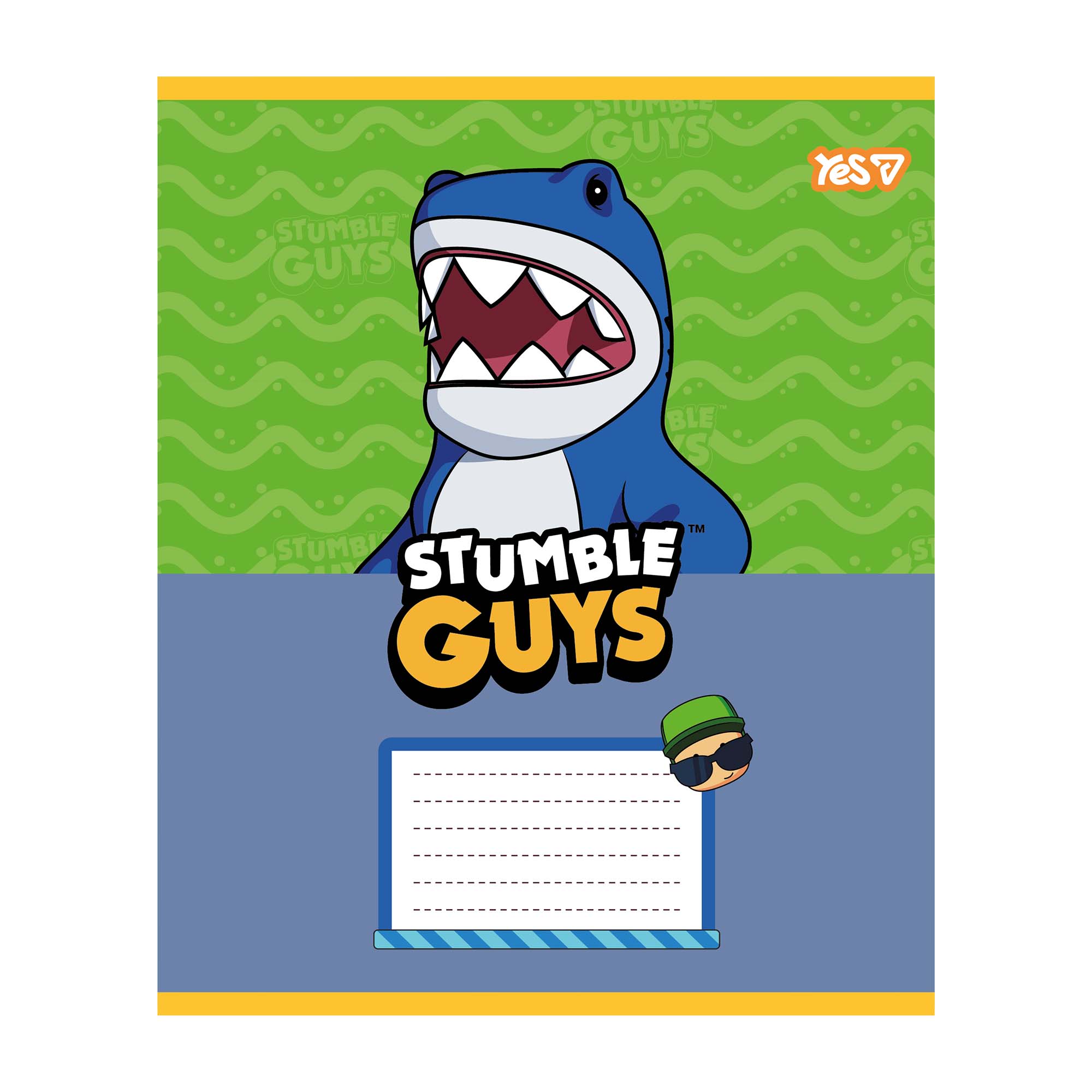 Student's notebook "YES" 12 sheets # /768728/ "Stumble Guys" (25/500)
