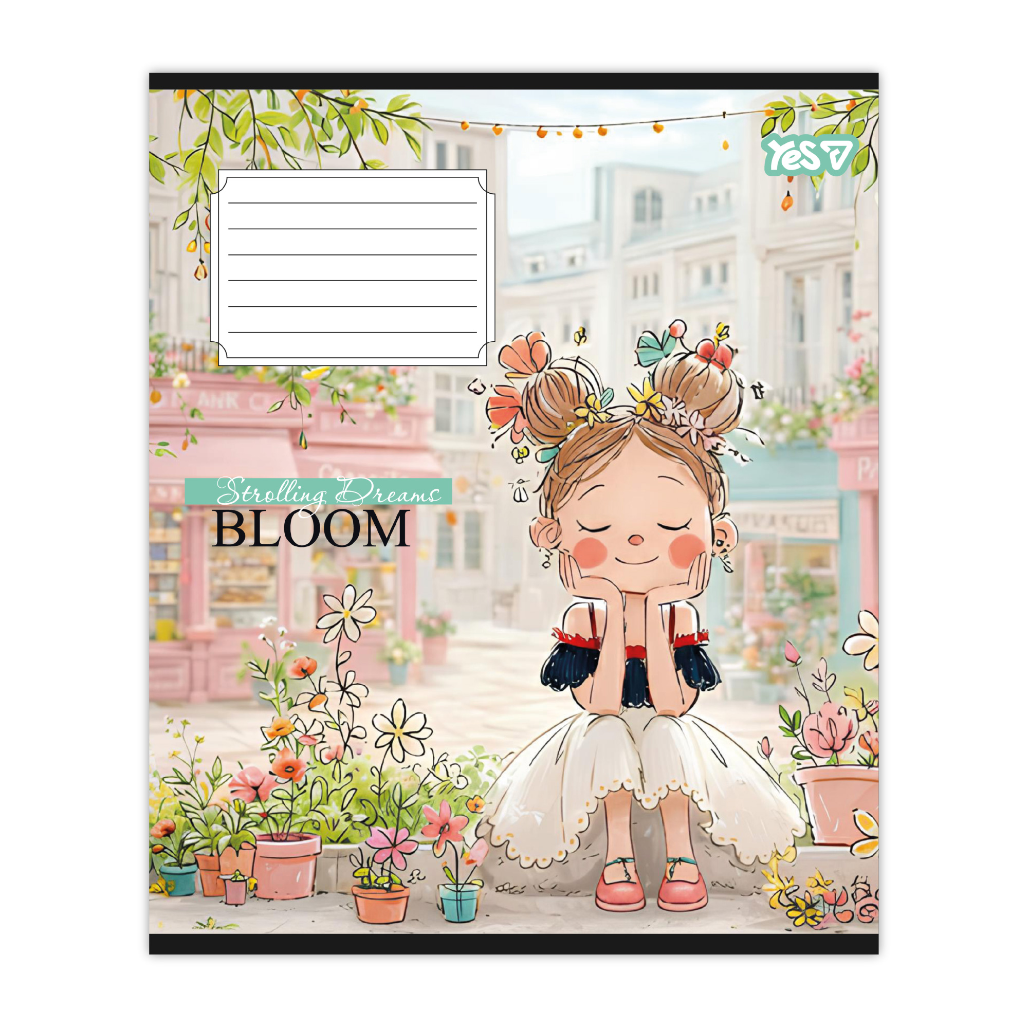 Student's notebook "YES" 12 sheets == /768695/ "Strolling dreams" (25/500)