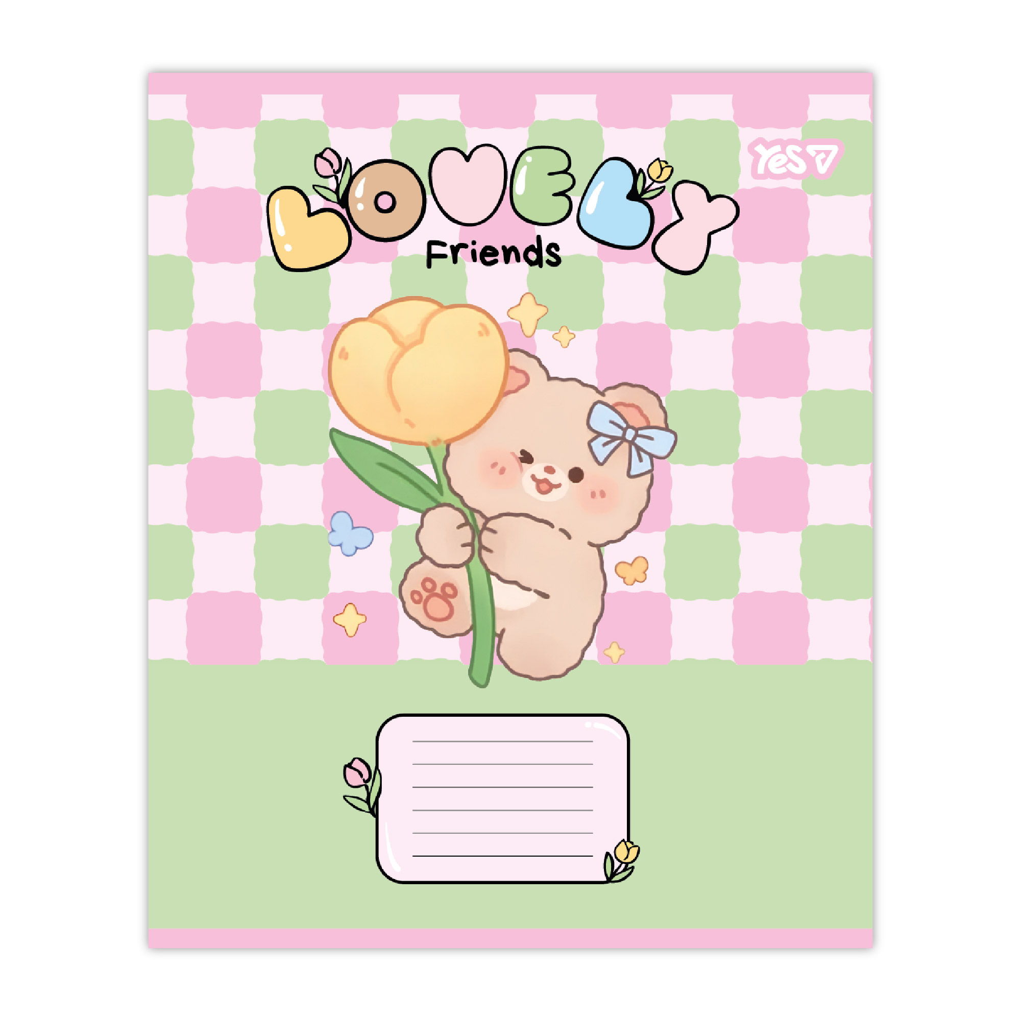 Student's notebook "YES" 12 sheets// /768644/ "Lovely Friends" (25/500)