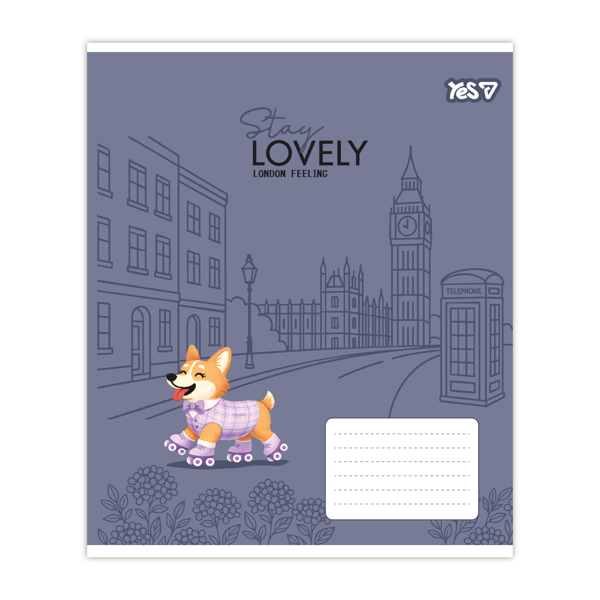 Student's notebook "YES" 12 sheets// /768767/ "Stay lovely" (25/500)