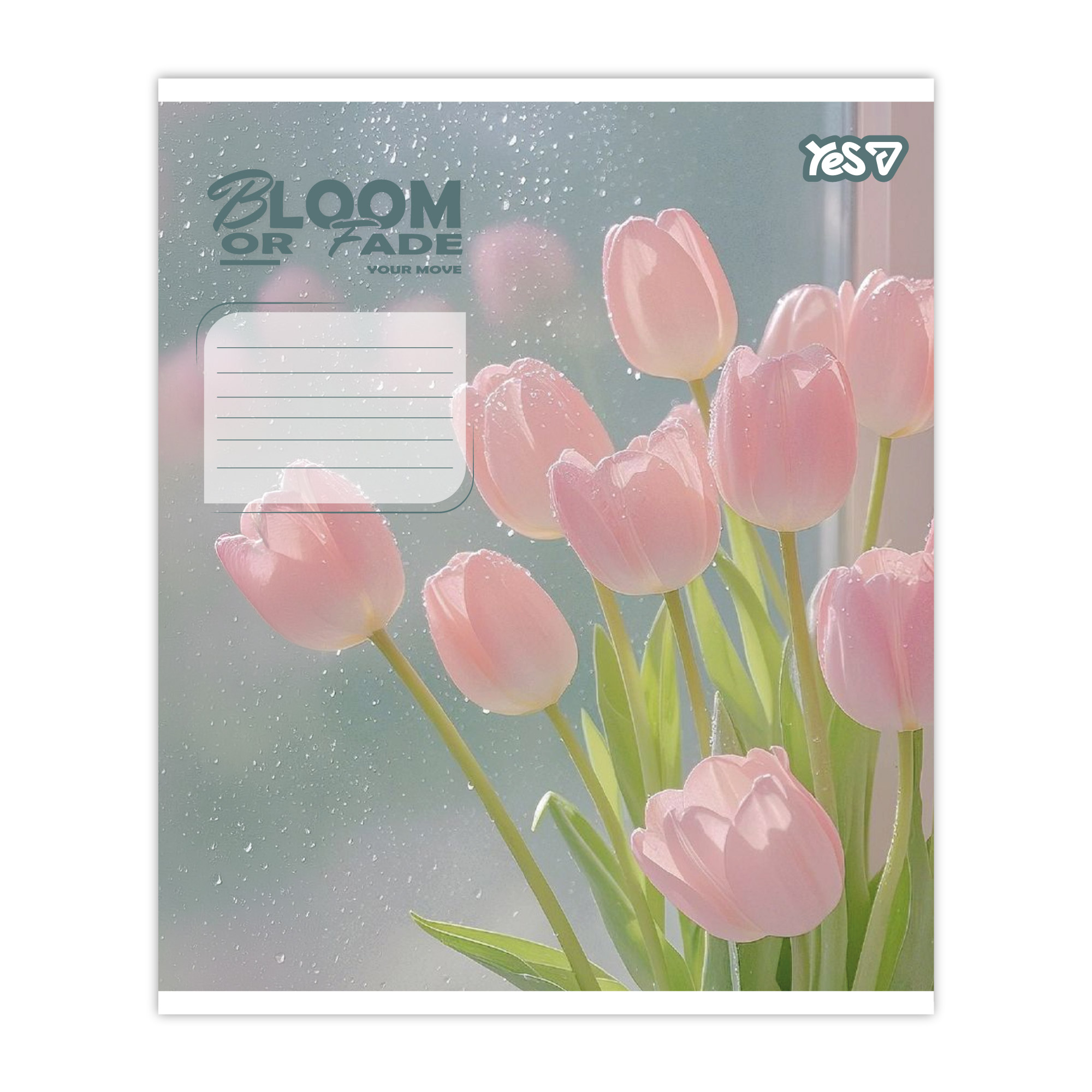 Student's notebook "YES" 18 sheets # /768872/ "Bloom or fade" (25/400)