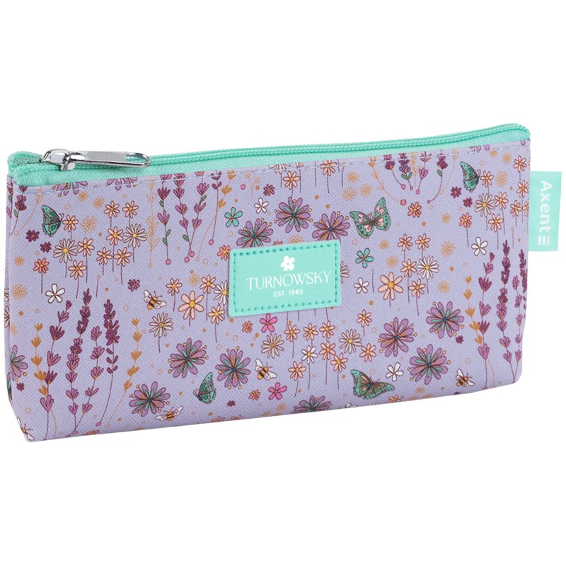 Pencil case "Axent" /1460-5-A-TR/ 210*80*15 mm, Turnowsky, Morning Dew (1/50)