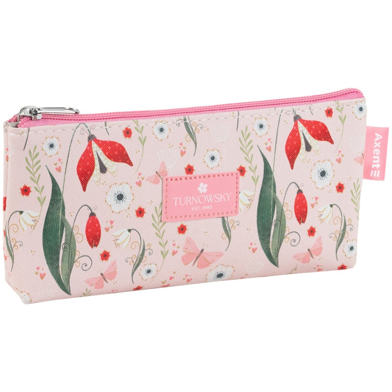 Pencil case "Axent" /1460-7-A-TR/ 210*80*15 mm, Turnowsky, Secret Garden (1/50)