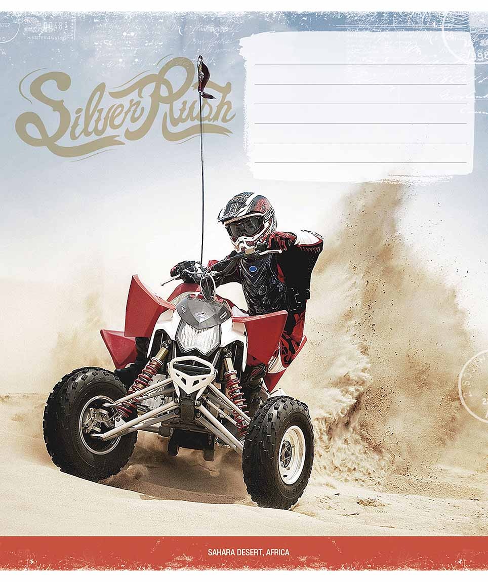 Student's notebook "Star" 12 sheets == /3390L/ "Race club" VD varnish (boy) (30/360)