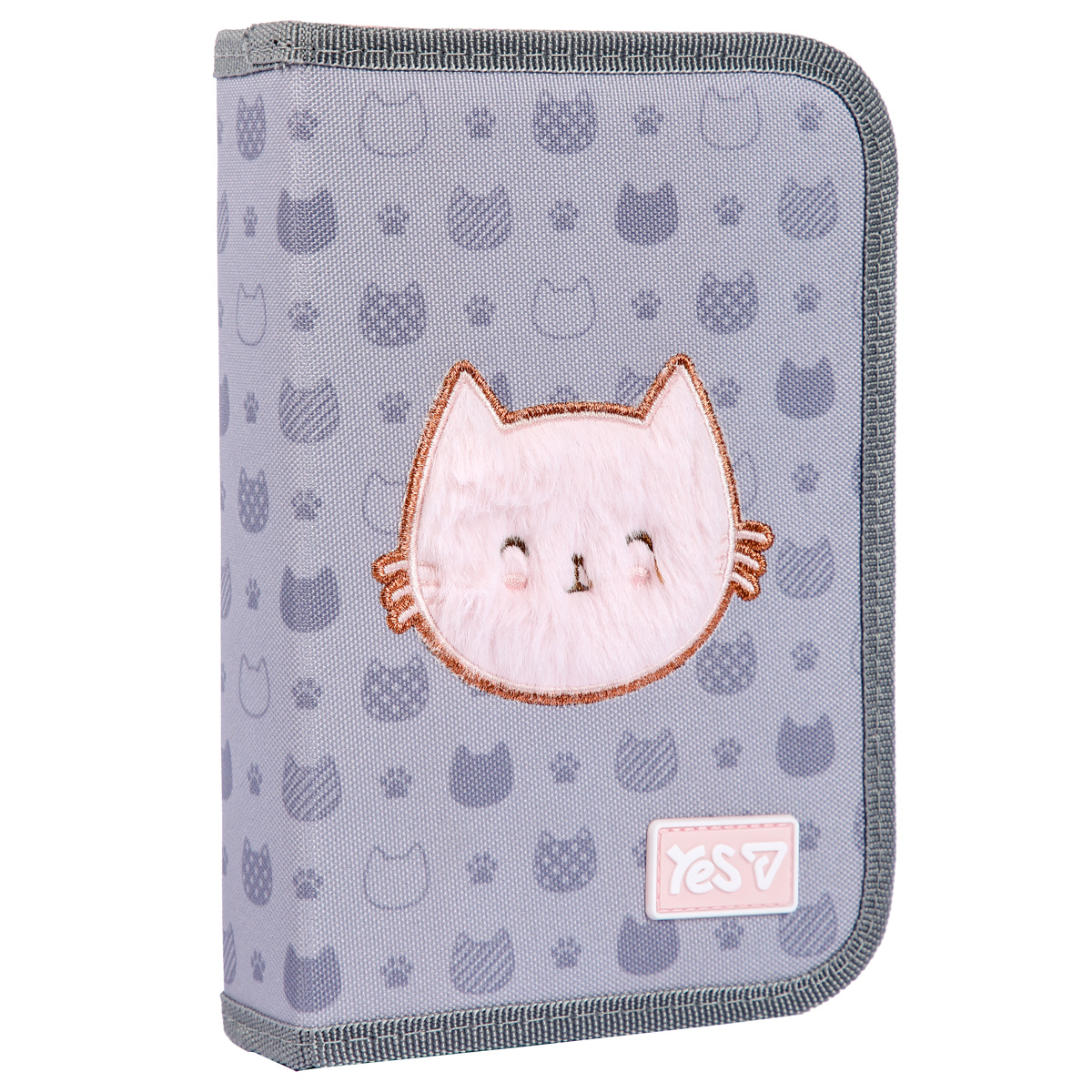 Pencil case solid "YES" /533868/ 1 compartment. with valve HP-03 Cat 13*21*3cm (1/48)