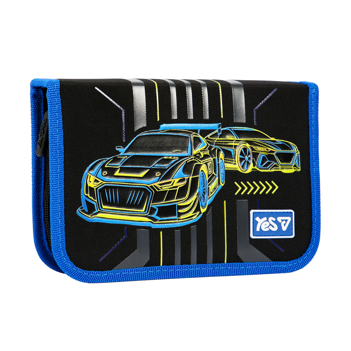 Pencil case solid "YES" /533736/ 1 compartment. with valve HP-03 Rally 13*21*3cm (1/48)