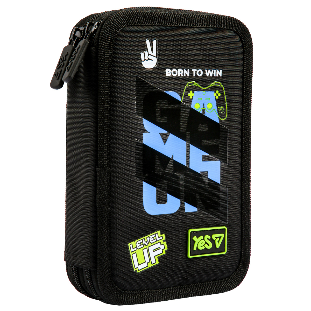 Pencil case hard "YES" /533716/ 2 department. HP-01 Game Loading 13*21*4cm (1/48)