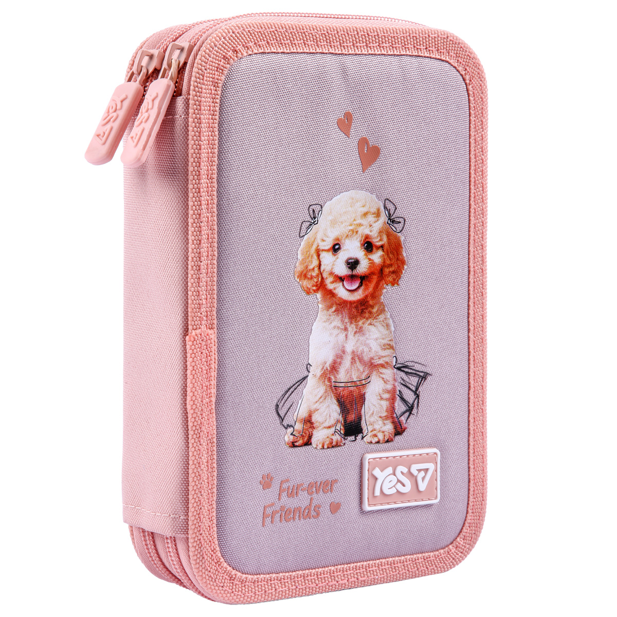 Пенал твердий "YES" /533713/  2 відділ. HP-01 My Puppy 13*21*4см (1/48)